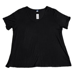 Old Navy Luxe V Neck Black Shirt
